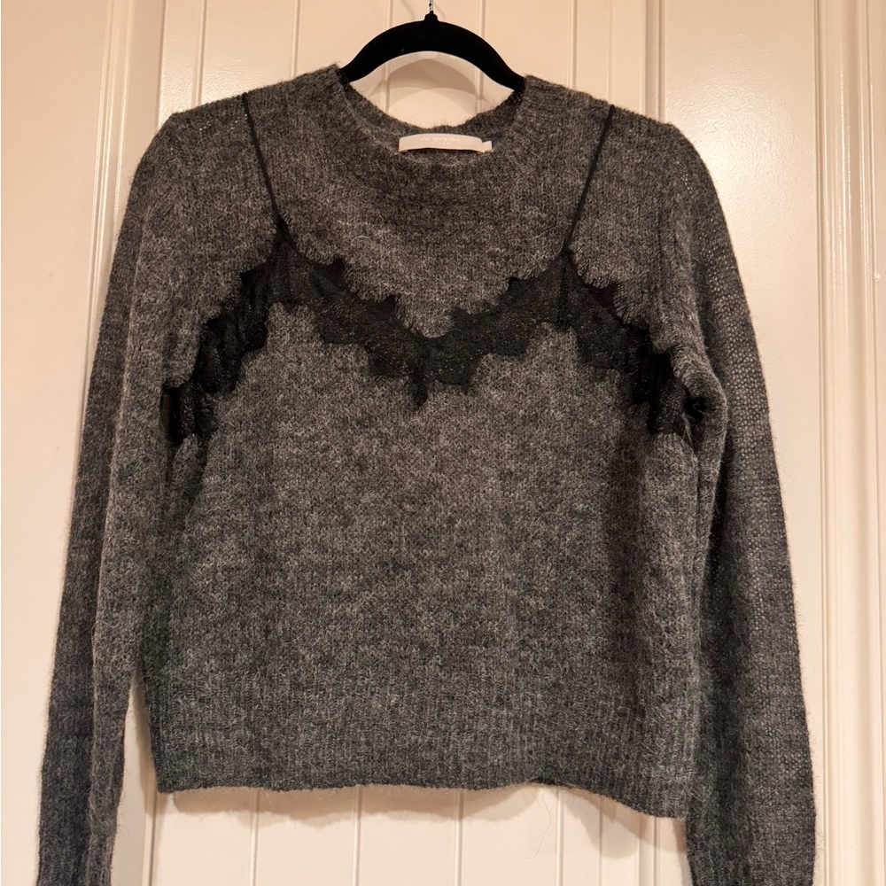 One gray day Los Angeles cashmere sweater size S